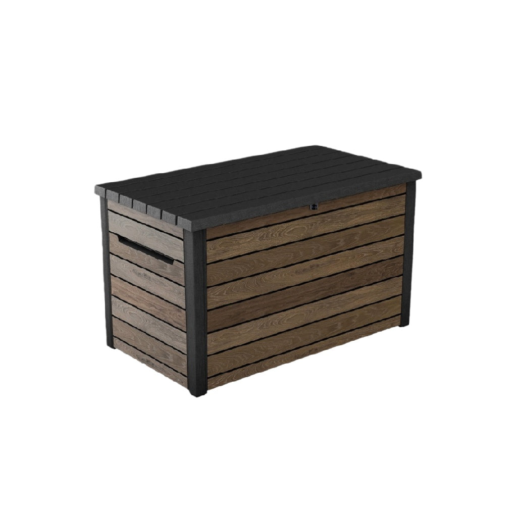 Coffre de rangement extérieur en bois synthétique - 120 x 70 x 60